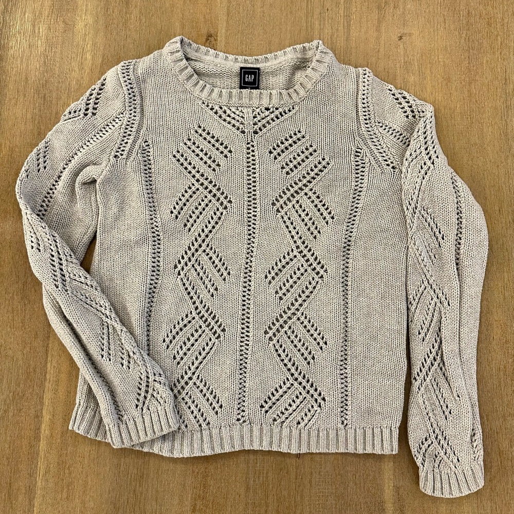 GAP Women's Textured Cream Sweater